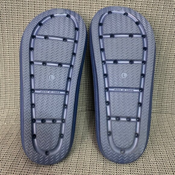 32 Degrees Cool Unisex Size Large Mens 7-8 & Womens 9-10 Navy Blue Flip Flops - Picture 5 of 6